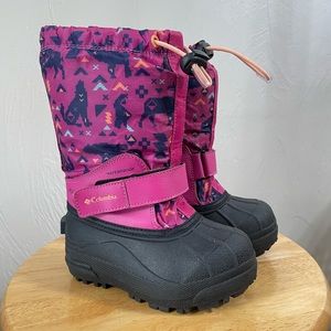 GIRLS Columbia Snow boots waterproof Toddler size 9